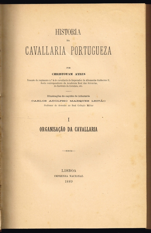 HISTORIA DA CAVALLARIA PORTUGUEZA (4 VOLUMES)